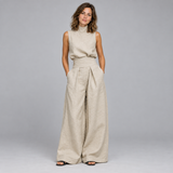 Lidia – High-Waist Wide Leg Trousers