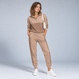 Daria – Printed Quarter-Zip Tracksuit Set